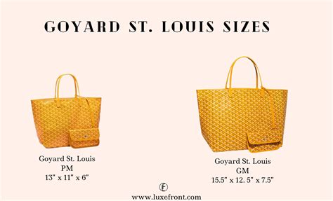 goyard saint louis sizes|Altro.